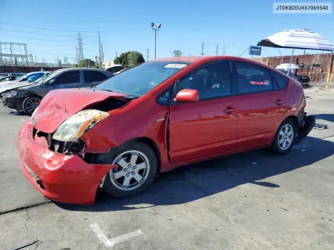 2006 Toyota Prius Base VIN JTDKB20UX67069540 фото 1