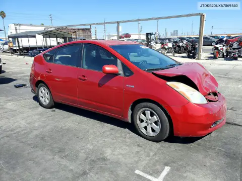 2006 Toyota Prius Base VIN JTDKB20UX67069540 фото 4