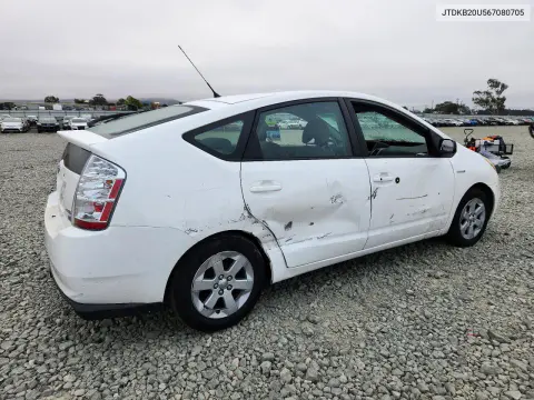 2006 Toyota Prius Base VIN JTDKB20U567080705 фото 3