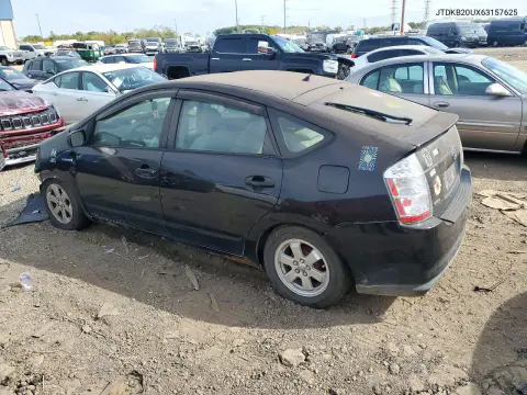 2006 Toyota Prius Base VIN JTDKB20UX63157625 фото 2