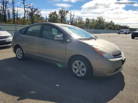 JTDKB20U577549907 — 2007 Toyota Prius, фото 4 с аукциона Copart 16.10.2026, Естественный износ