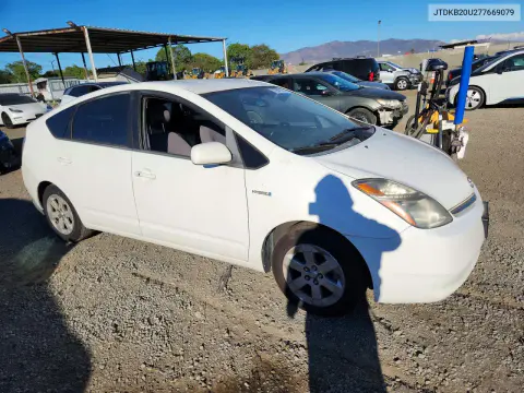 2007 Toyota Prius Base VIN JTDKB20U277669079 фото 4