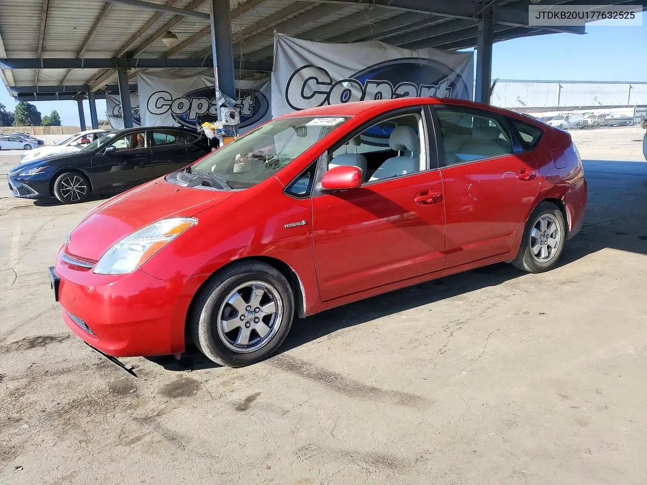2007 Toyota Prius Base VIN JTDKB20U177632525 фото 1