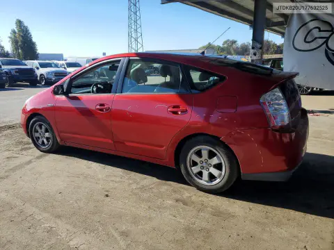2007 Toyota Prius Base VIN JTDKB20U177632525 фото 2