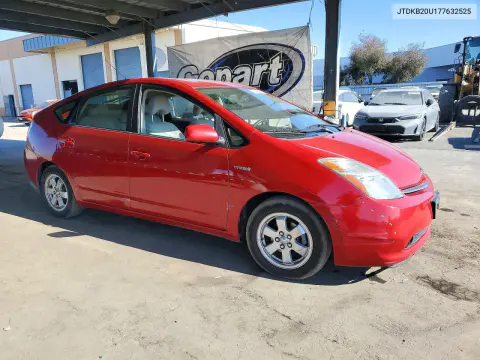 2007 Toyota Prius Base VIN JTDKB20U177632525 фото 4