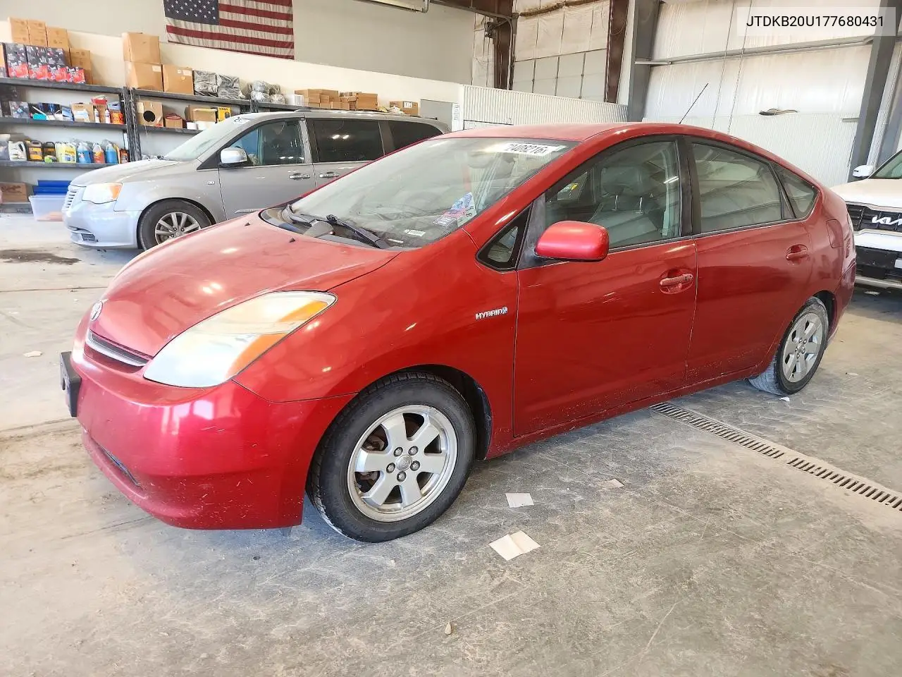 2007 Toyota Prius Base VIN JTDKB20U177680431 фото 1