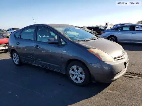 2007 Toyota Prius Base VIN JTDKB20U173261888 фото 4