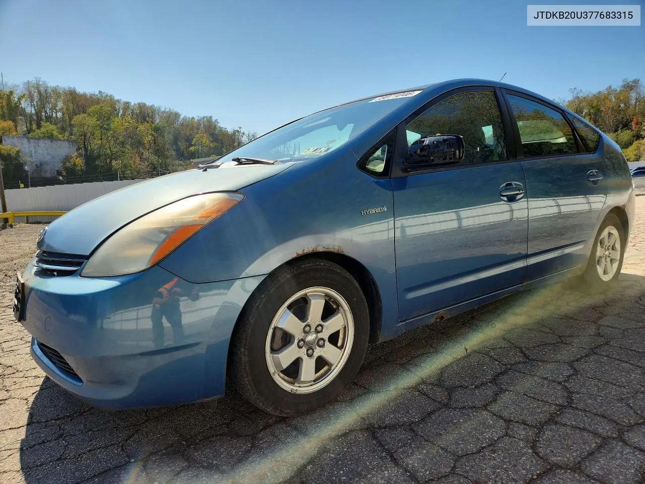 2007 Toyota Prius Base VIN JTDKB20U377683315 фото 1