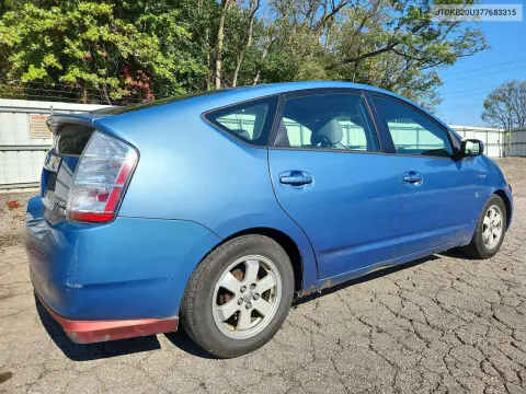 2007 Toyota Prius Base VIN JTDKB20U377683315 фото 3