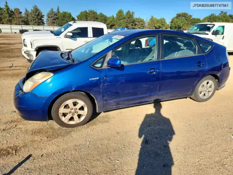 JTDKB20U887747561 — 2008 Toyota Prius, Передняя часть, фото до ремонта