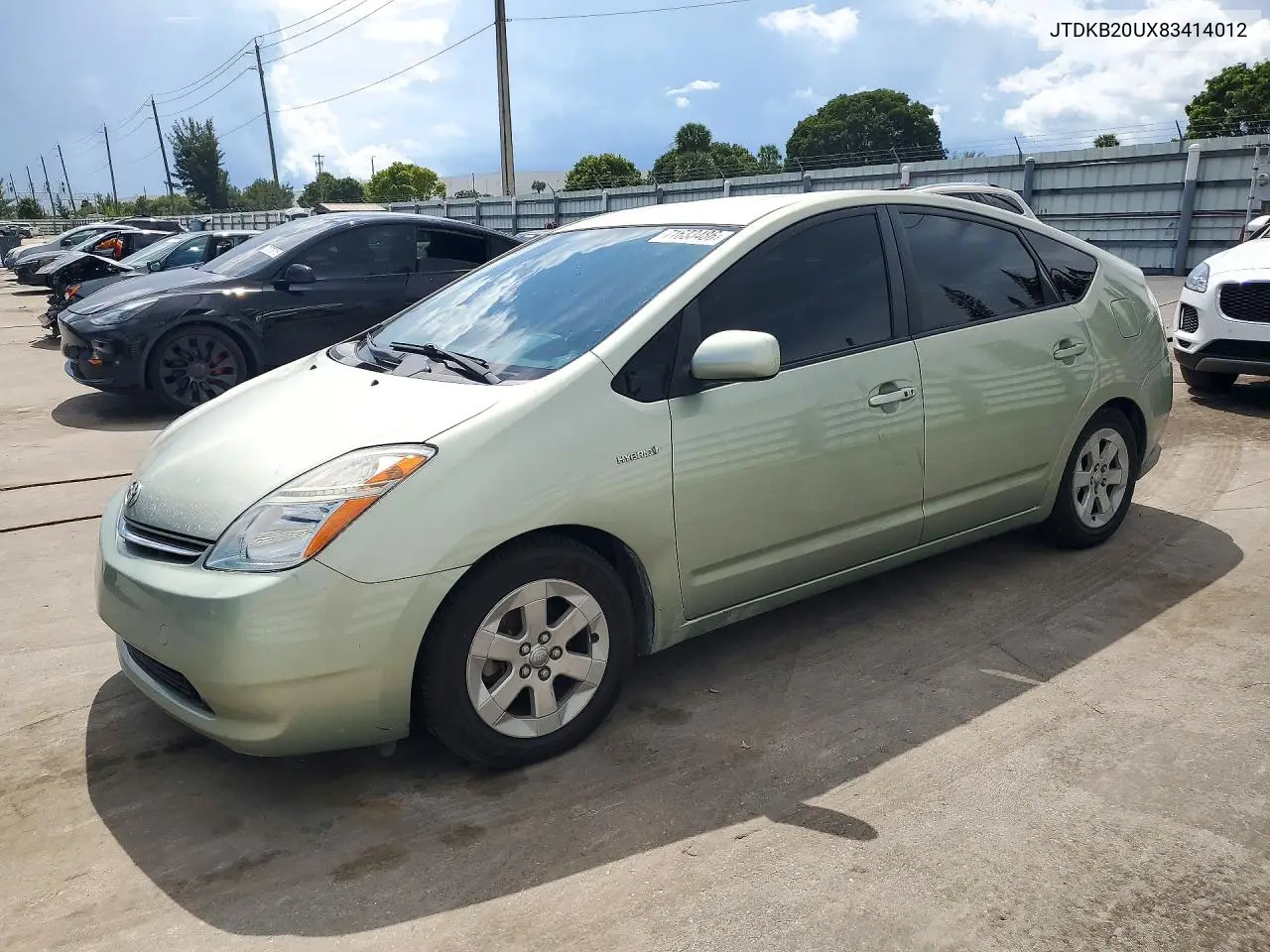 2008 Toyota Prius Base VIN JTDKB20UX83414012 фото 1