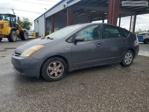 2008 Toyota Prius Base VIN JTDKB20U283365940 фото 1