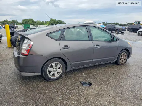 2008 Toyota Prius Base VIN JTDKB20U283365940 фото 3