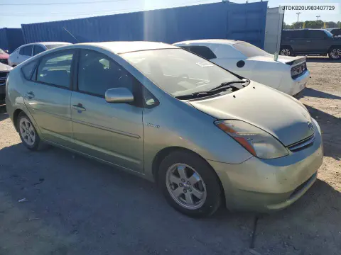 2008 Toyota Prius Base VIN JTDKB20U983407729 фото 4