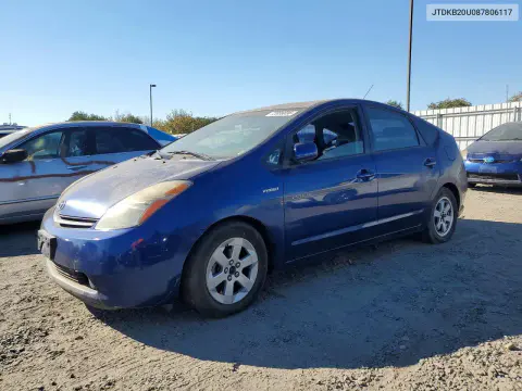 JTDKB20U087806117 — 2008 Toyota Prius, Естественный износ, фото до ремонта