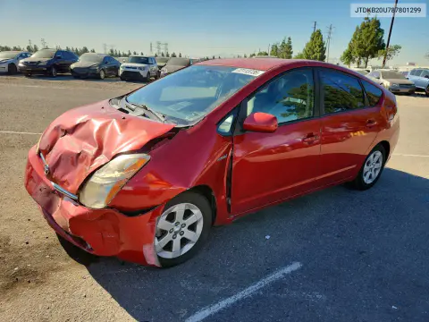 JTDKB20U787801299 — 2008 Toyota Prius, Передняя часть, фото до ремонта