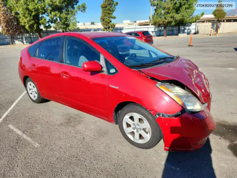 2008 Toyota Prius Base VIN JTDKB20U787801299 фото 4