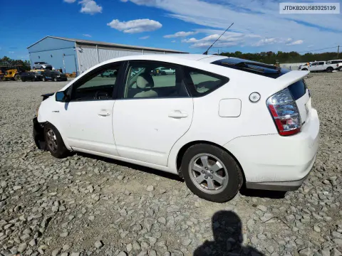 2008 Toyota Prius Standard VIN JTDKB20U583325139 фото 2