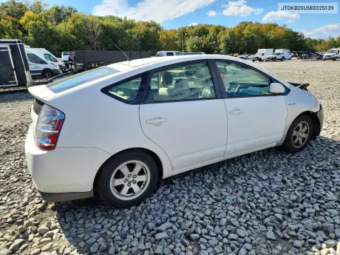 2008 Toyota Prius Standard VIN JTDKB20U583325139 фото 3