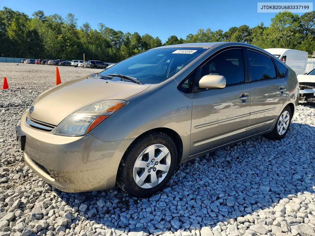 2008 Toyota Prius Base VIN JTDKB20U683337199 фото 1