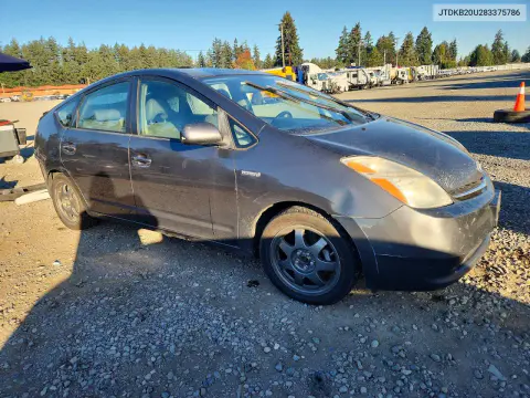 2008 Toyota Prius Touring VIN JTDKB20U283375786 фото 4