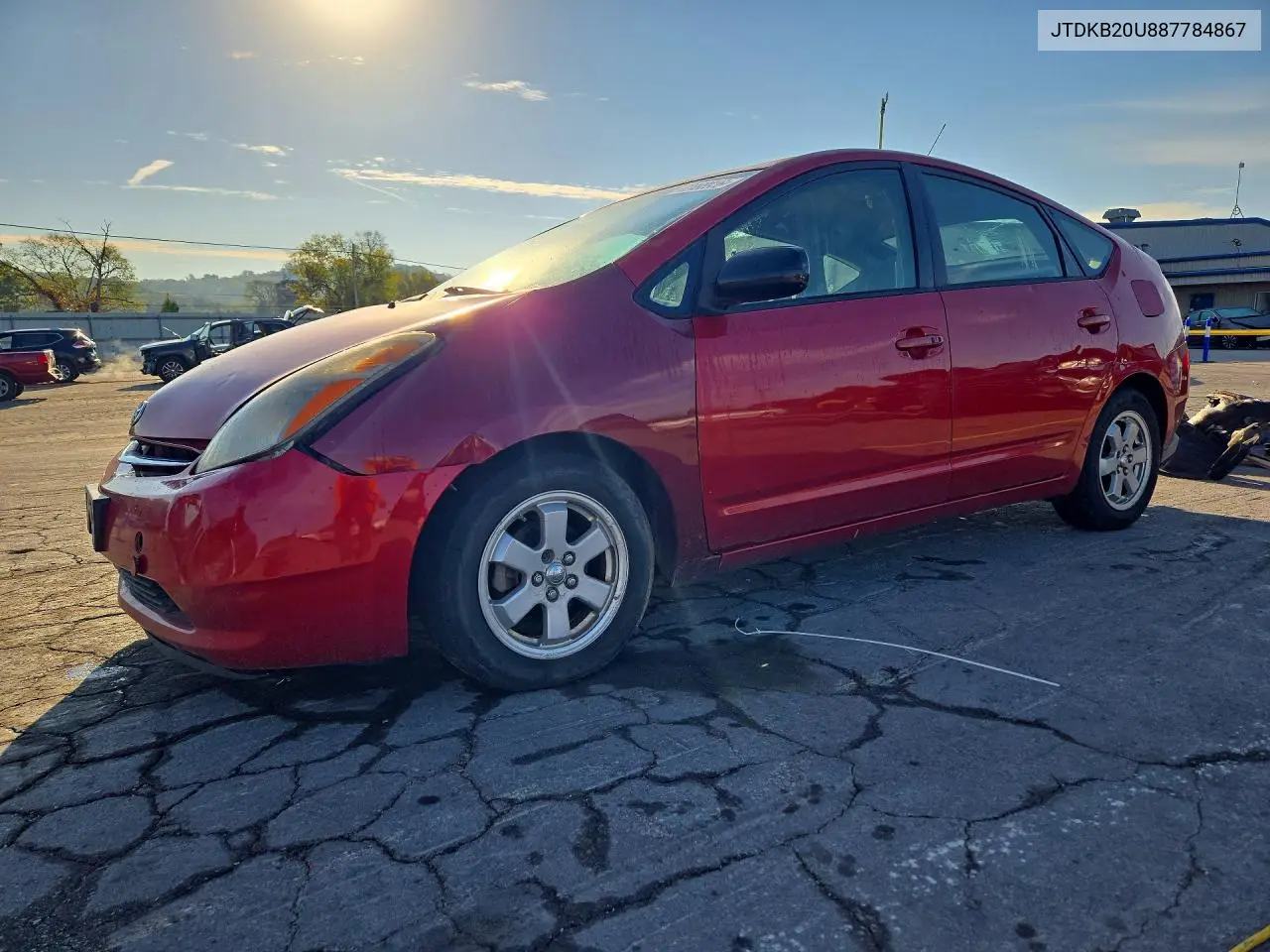 2008 Toyota Prius Base VIN JTDKB20U887784867 фото 1
