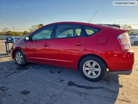 2008 Toyota Prius Base VIN JTDKB20U887784867 фото 2
