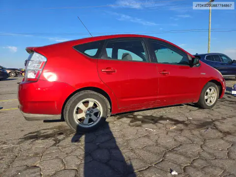 2008 Toyota Prius Base VIN JTDKB20U887784867 фото 3