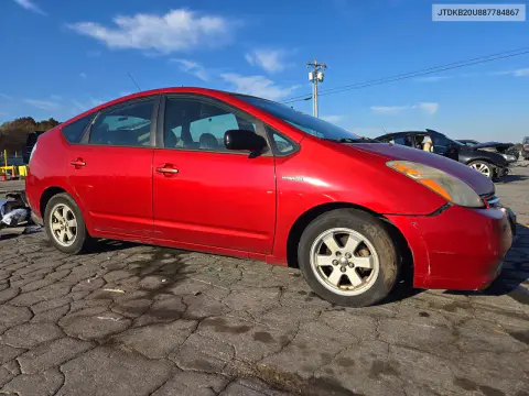 2008 Toyota Prius Base VIN JTDKB20U887784867 фото 4