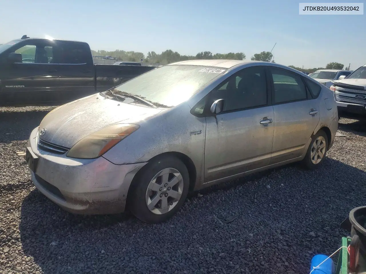 2009 Toyota Prius Base VIN JTDKB20U493532042 фото 1