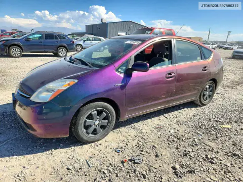 JTDKB20U397880312 — 2009 Toyota Prius, Передняя часть, фото до ремонта