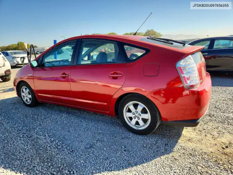 2009 Toyota Prius Base VIN JTDKB20U097856355 фото 2