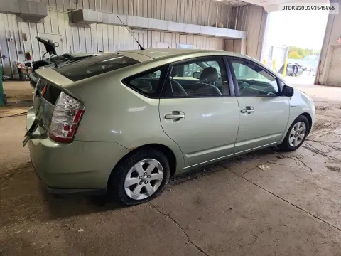 2009 Toyota Prius Base VIN JTDKB20U393545865 фото 3