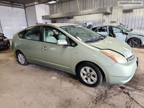 2009 Toyota Prius Base VIN JTDKB20U393545865 фото 4