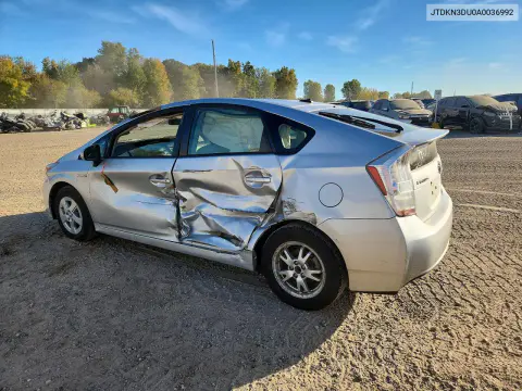 2010 Toyota Prius Iii VIN JTDKN3DU0A0036992 фото 2