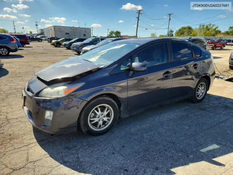 JTDKN3DU2A0237681 — 2010 Toyota Prius, Передняя часть, фото до ремонта