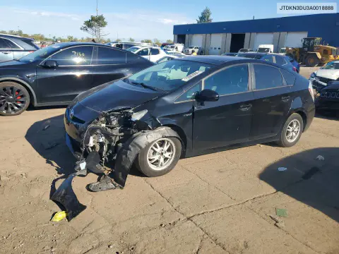 JTDKN3DU3A0018888 — 2010 Toyota Prius, Передняя часть, фото до ремонта