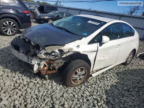 JTDKN3DU4A0147786 — 2010 Toyota Prius, Передняя часть, фото до ремонта