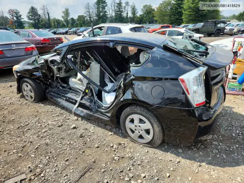 2011 Toyota Prius Three VIN JTDKN3DU5B1415529 фото 2