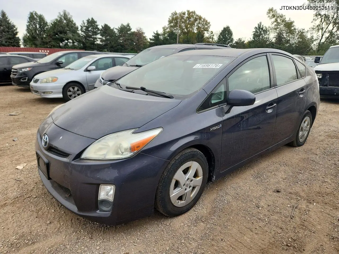 JTDKN3DU4B0252619 Toyota Prius 2011 — повреждение Механические повреждения, фото до ремонта