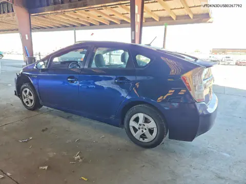 2011 Toyota Prius Three VIN JTDKN3DU5B0267792 фото 2