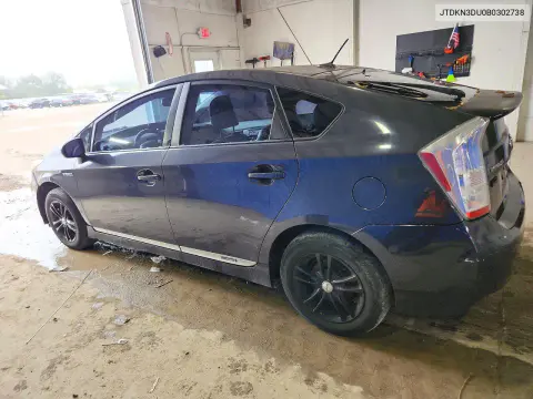 2011 Toyota Prius Five VIN JTDKN3DU0B0302738 фото 2