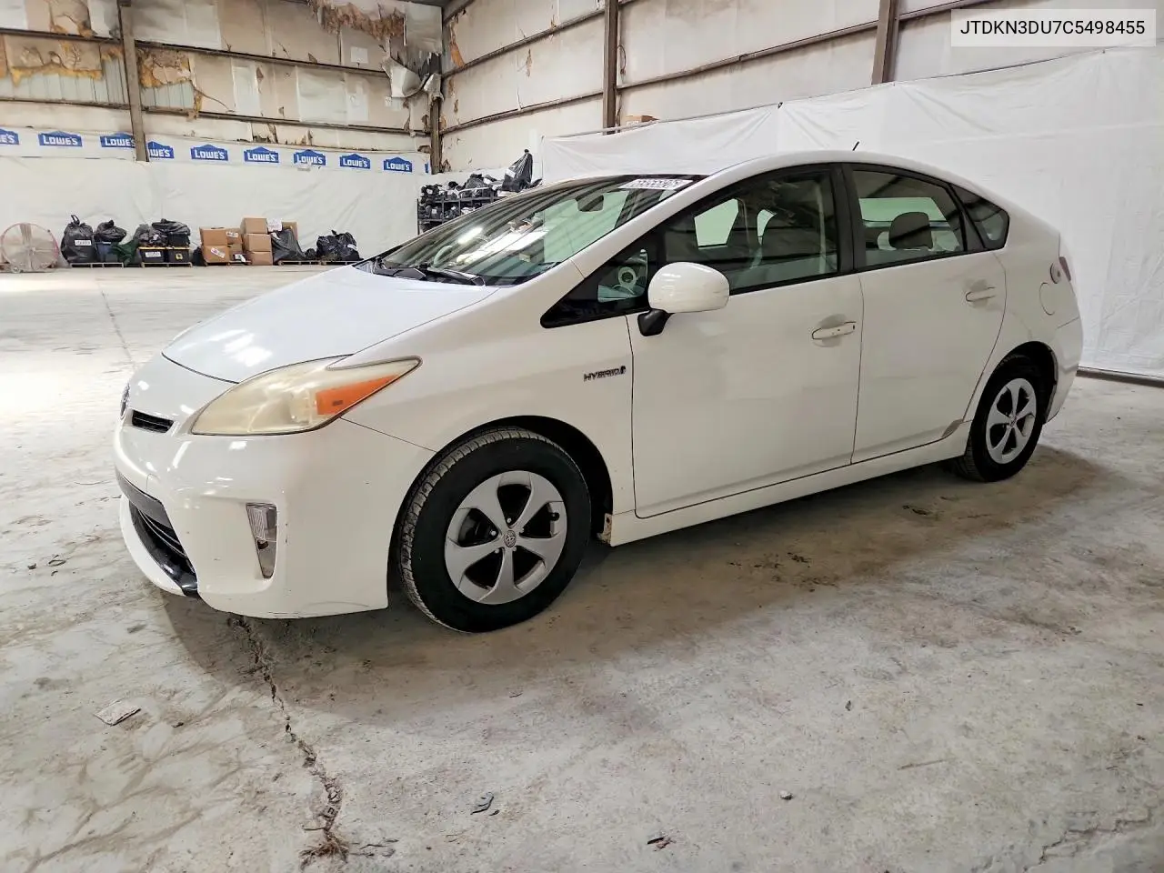 JTDKN3DU7C5498455 Toyota Prius 2012 — повреждение Мелкие вмятины и царапины, фото до ремонта