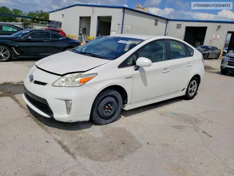 JTDKN3DU1C0334972 — 2012 Toyota Prius, Механические повреждения, фото до ремонта