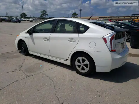 2012 Toyota Prius Three VIN JTDKN3DU1C0334972 фото 2