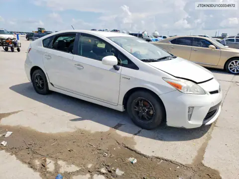 2012 Toyota Prius Three VIN JTDKN3DU1C0334972 фото 4