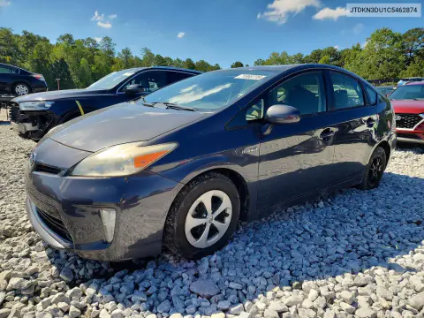 JTDKN3DU1C5462874 — 2012 Toyota Prius, Сторона, фото до ремонта