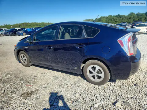 2012 Toyota Prius Two VIN JTDKN3DUXC1540446 фото 2