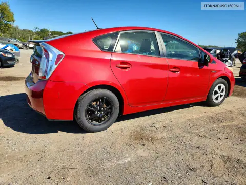 2012 Toyota Prius Four VIN JTDKN3DU9C1509611 фото 3