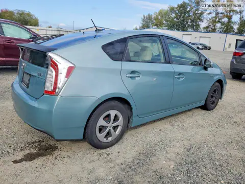 2013 Toyota Prius Three VIN JTDKN3DU7D1629408 фото 3